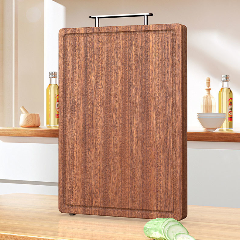 Ebony chopping board with slots