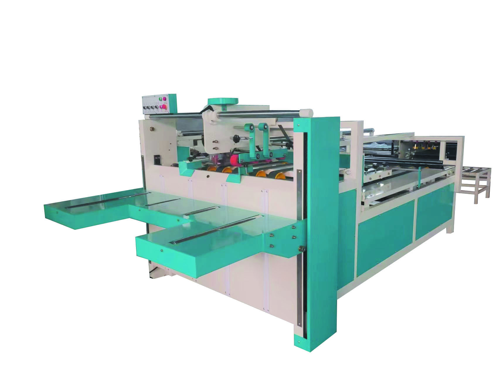 Compression type box gluing machine