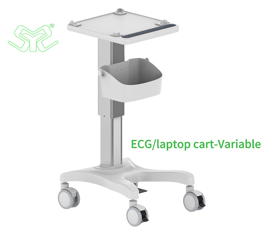 Gas spring for ECG/laptop cart-Variable Height Roll Stand
