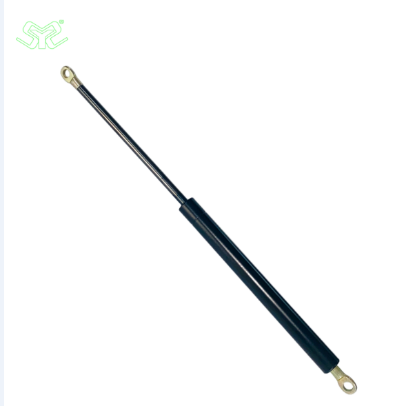 Gas spring with metal hole
