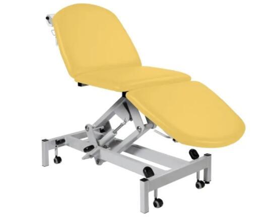 Lockable gas spring for operating tables and stretchers