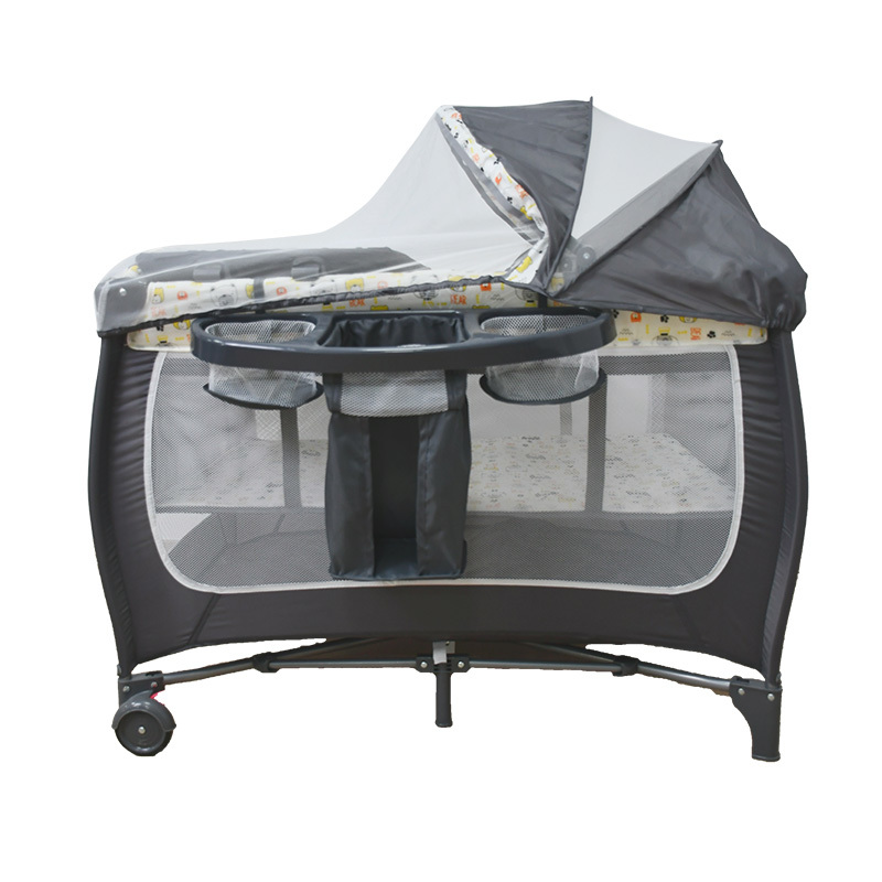 Newborn Modern Style Toddler Cot Bed Assemble Cradle Baby Co-sleeper Sleeping Crib and Baby Beds for New Born Baby Cribs Oxford