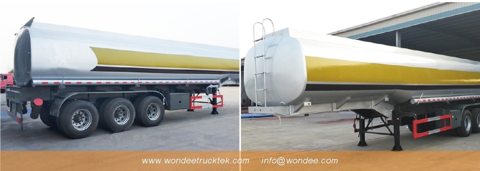 WONDEE 3-axle 40 T 35CBM Fuel Tanker Semi Trailer