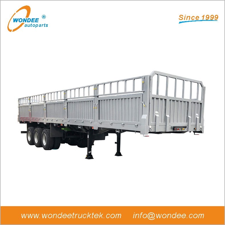 WONDEE 3-axle 60 T Fence Semi Trailer 12.5m 2.9m height