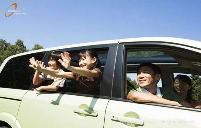Why not recommend opening windows when driving on highways? What are the hazards?