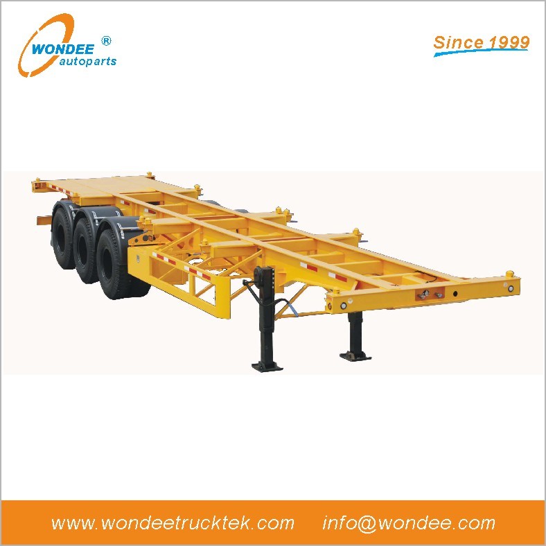 WONDEE 3-axle 45 feet Gooseneck Skeleton Semi Trailer