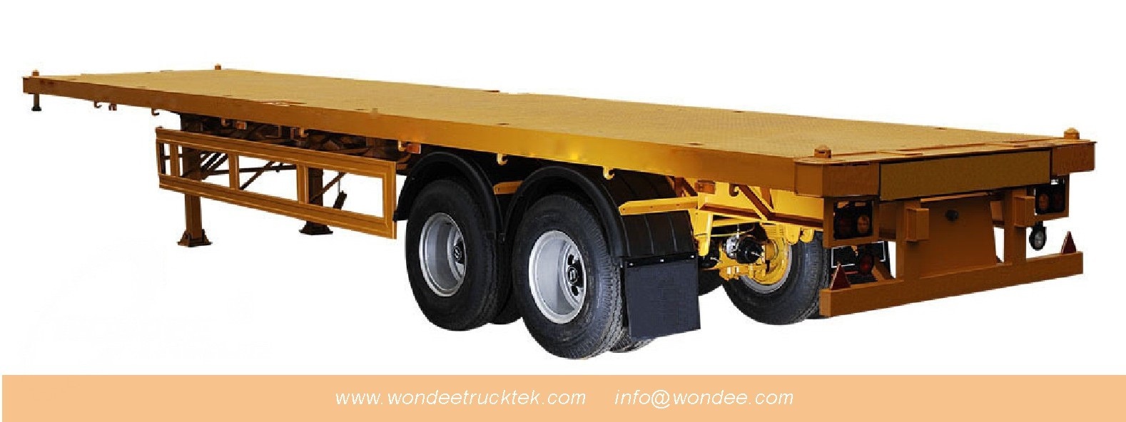 WONDEE 2-axle 40 T Flatbed Semi Trailer