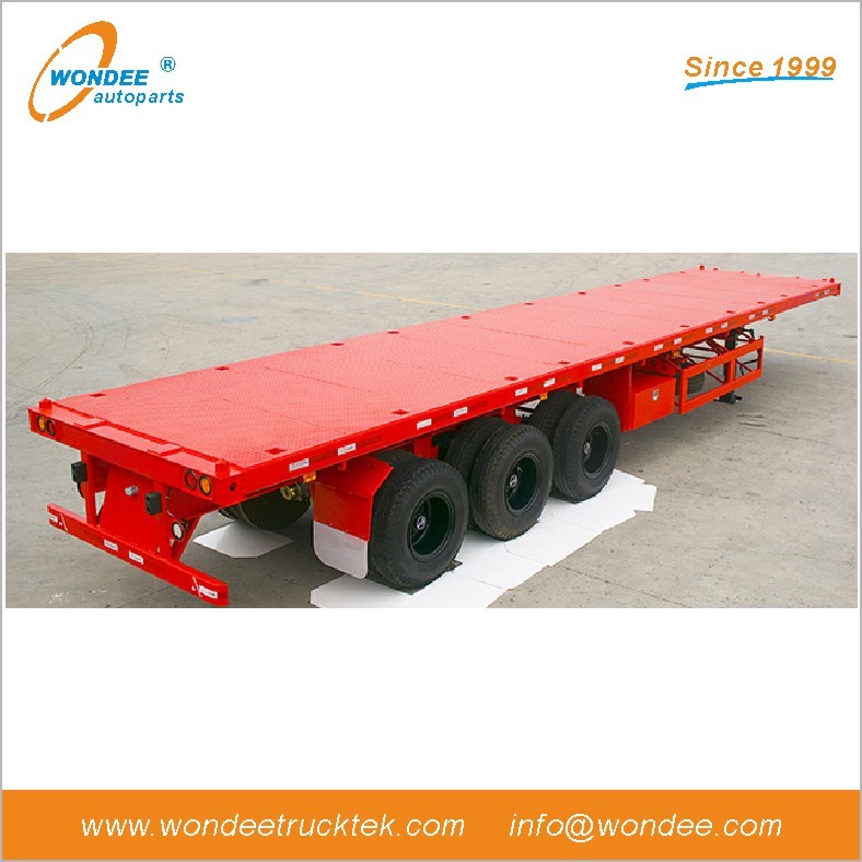 WONDEE 4-axle 40 feet Flatbed Semi Trailer 13.5m 70Ton