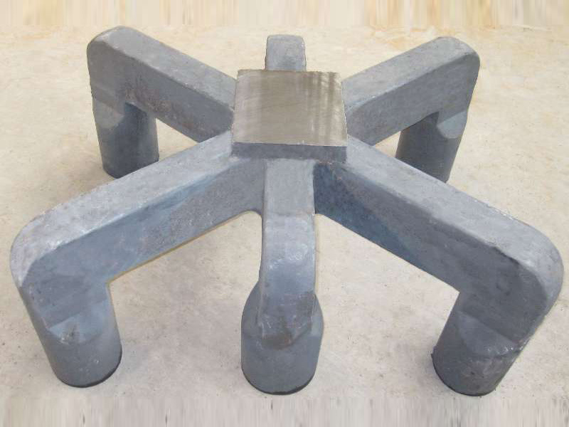 Various sizes of anode yokes for aluminum electrolysis