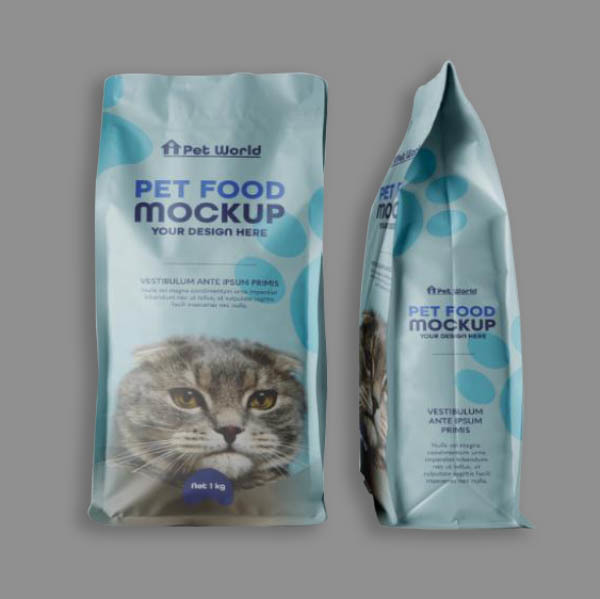 Pet four sided sealed slider zipper heavy-duty bag