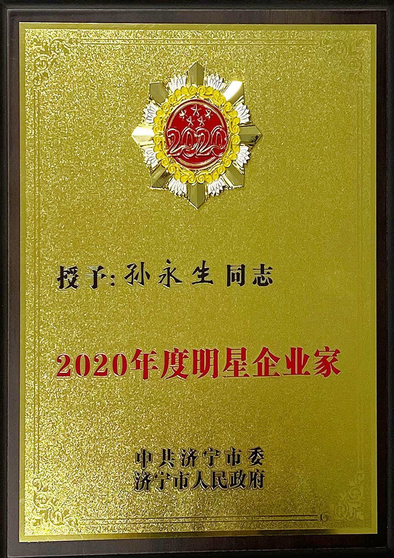 2020年明星企业家-孙永生 2020年明星企业家-孙永生