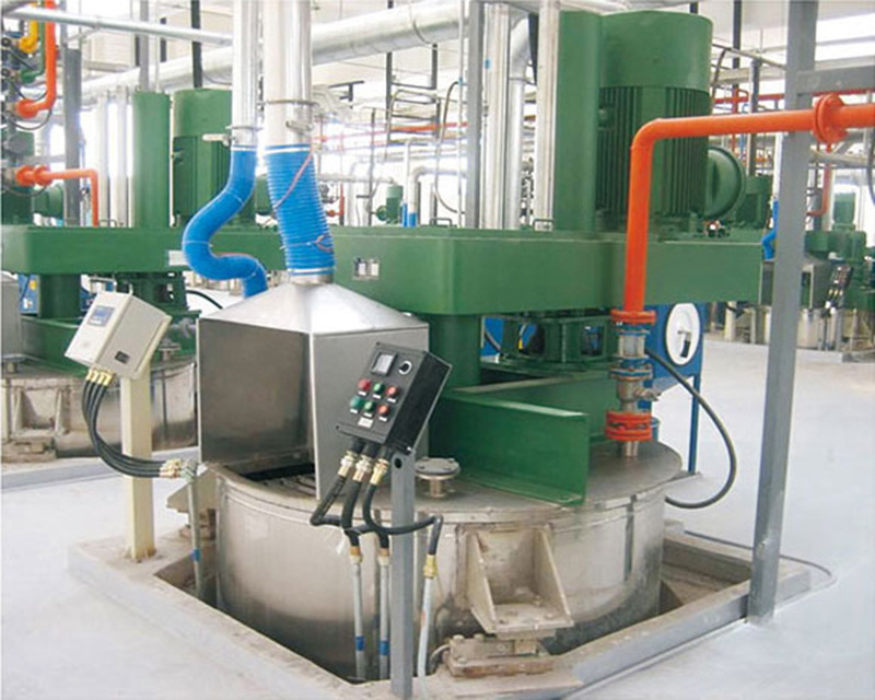 Single-machine single-cylinder high-power hydraulic lifting dispersion kettle for online use