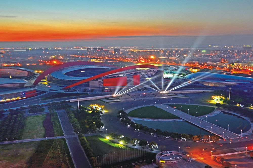 Steel structure anticorrosion protection project of Nanjing Olympic Sports Center