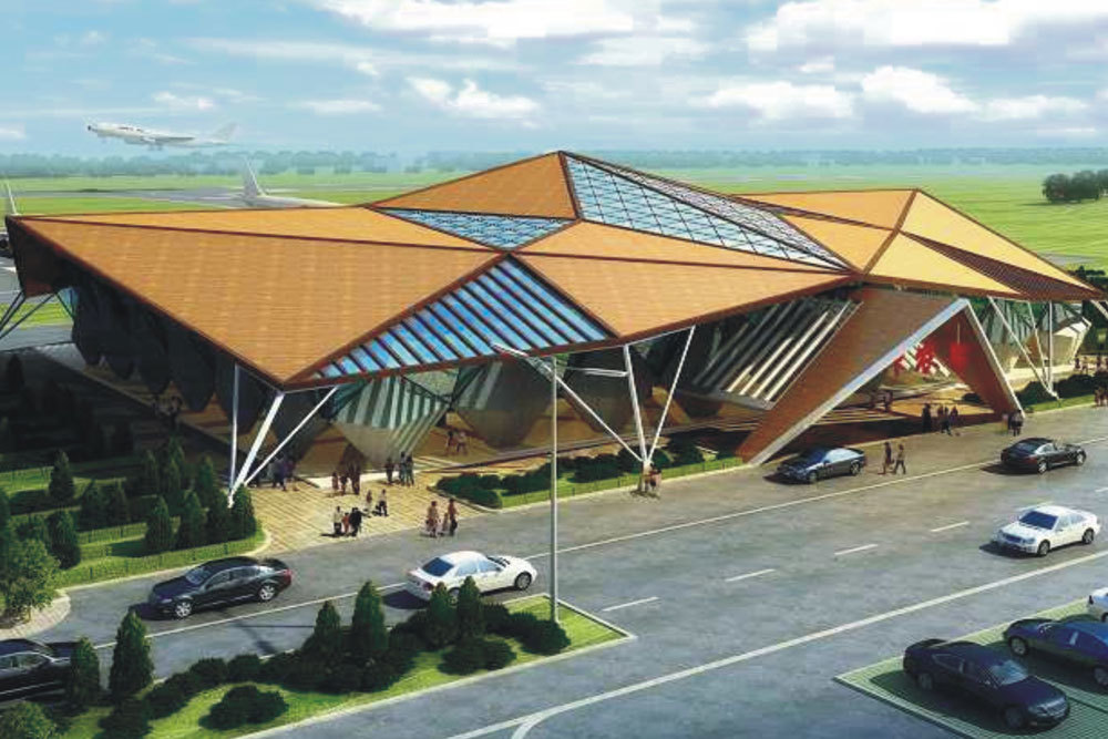 Anticorrosion and fire protection engineering for steel structure of Hubei Shennongjia Airport