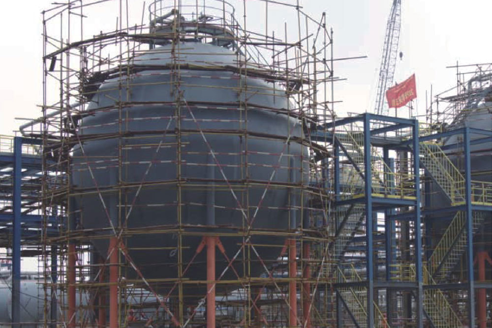 中國石油天然氣第一建設公司昆侖能源黃岡LNG項目防腐防火工程