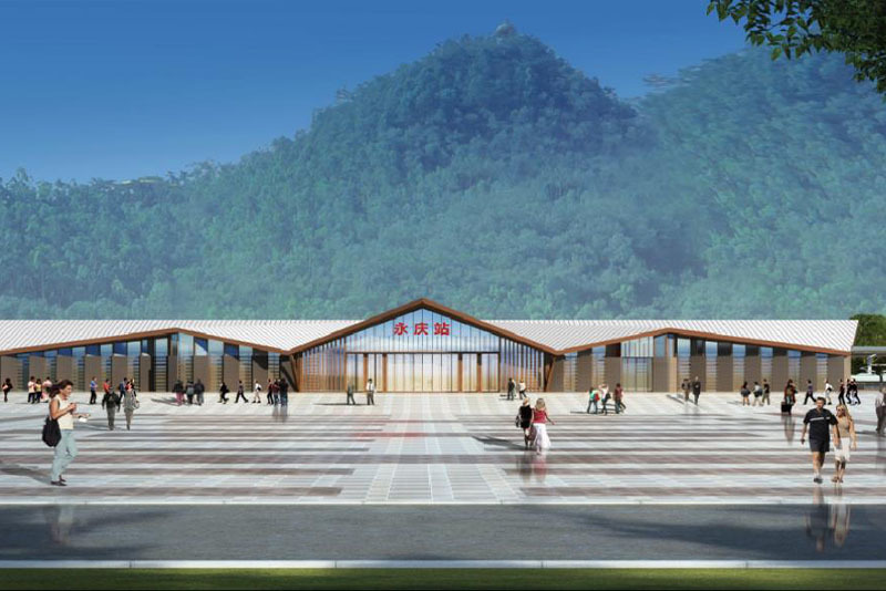 新建敦化至白河鐵路長(zhǎng)白山站、永慶站站房工程鋼結(jié)構(gòu)面漆工程