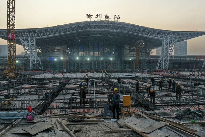 新建徐宿淮鹽鐵路徐州東站站房擴建工程高架站房鋼結(jié)構(gòu)防火涂料工程