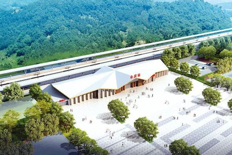 新建敦化至白河鐵路長(zhǎng)白山站、永慶站站房工程鋼結(jié)構(gòu)面漆工程