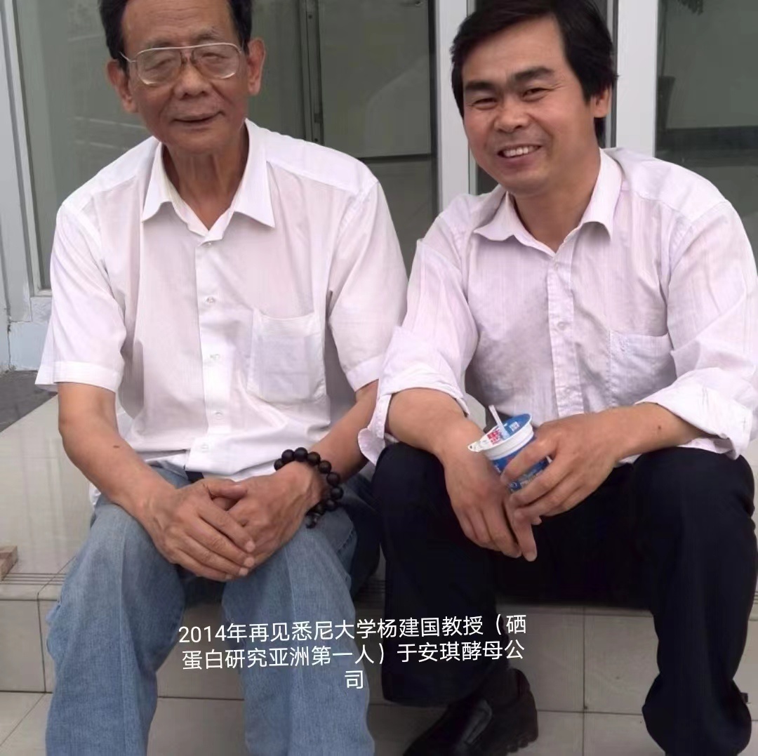 2014年再見悉尼大學(xué)楊建國(guó)教授(硒蛋白研究亞洲第一人)于安琪酵母公司