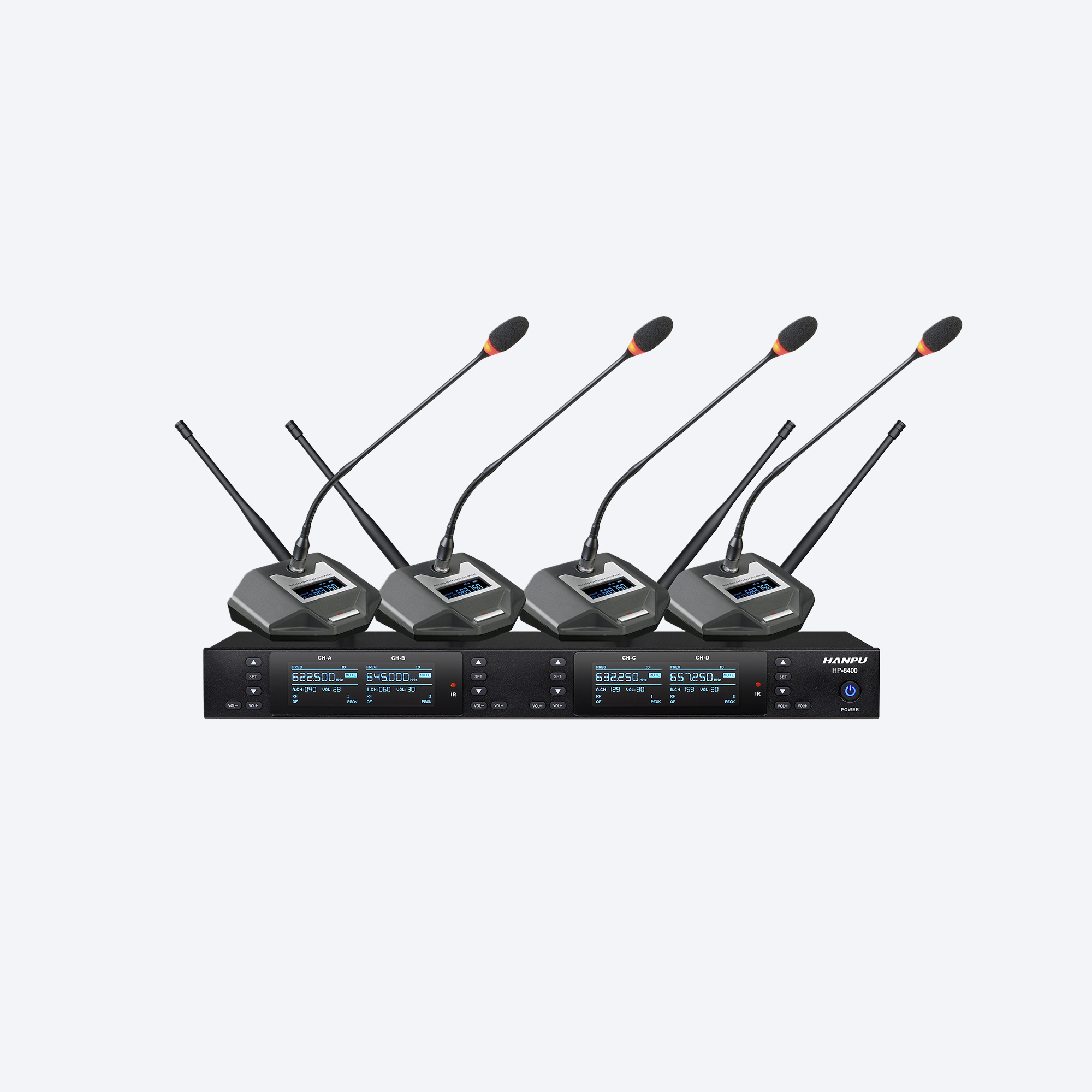UHF Band One Drag Four Wireless Conference System