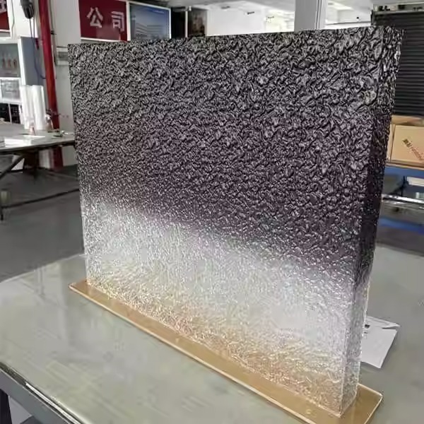 渐变色亚克力桌腿餐桌定制透明水波纹高端轻奢支撑脚支架悬浮桌脚