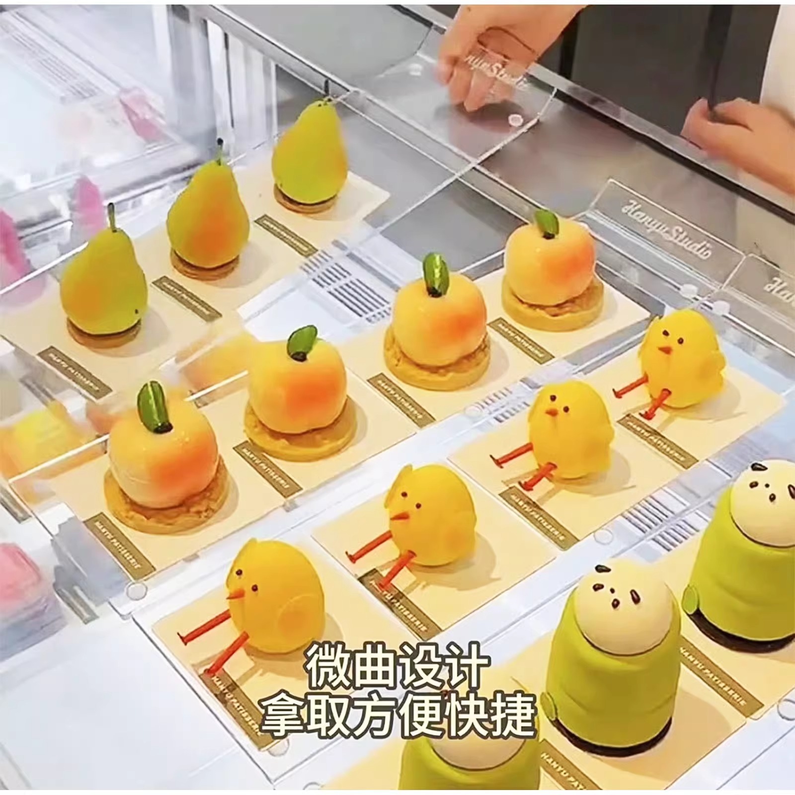 亚克力橱窗蛋糕展示架甜品托盘下午茶点心餐具冷餐盘茶歇摆台装饰