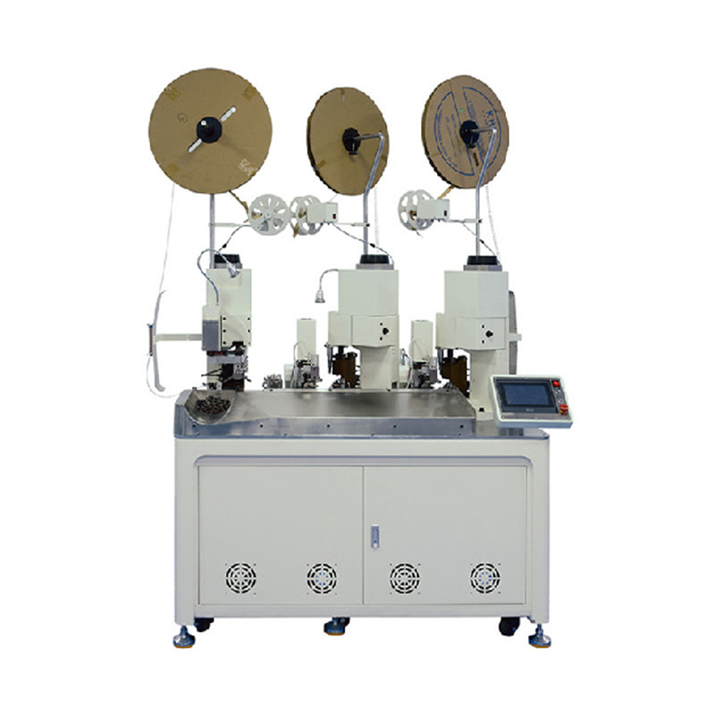 Fully automatic four wire three voltage terminal machine