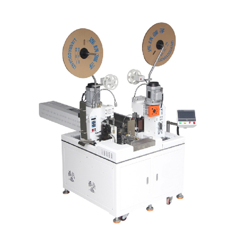 Fully automatic wire laying/single wire double end soldering machine