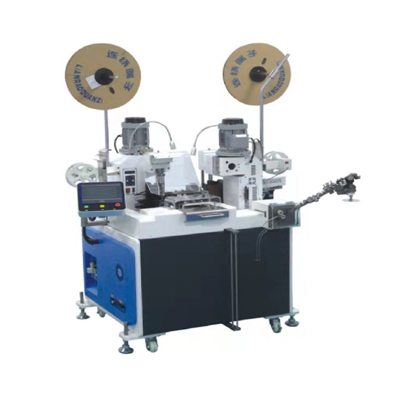 Fully automatic five wire double end soldering machine