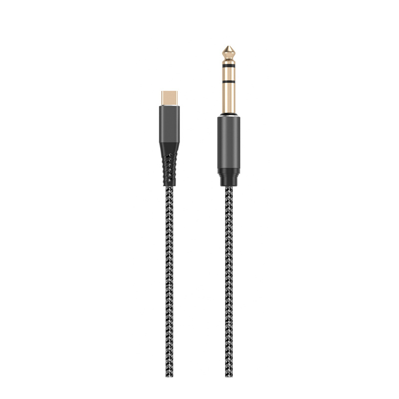 Type C to 1 Stereo 6.35mm 1/4 inch Male cable