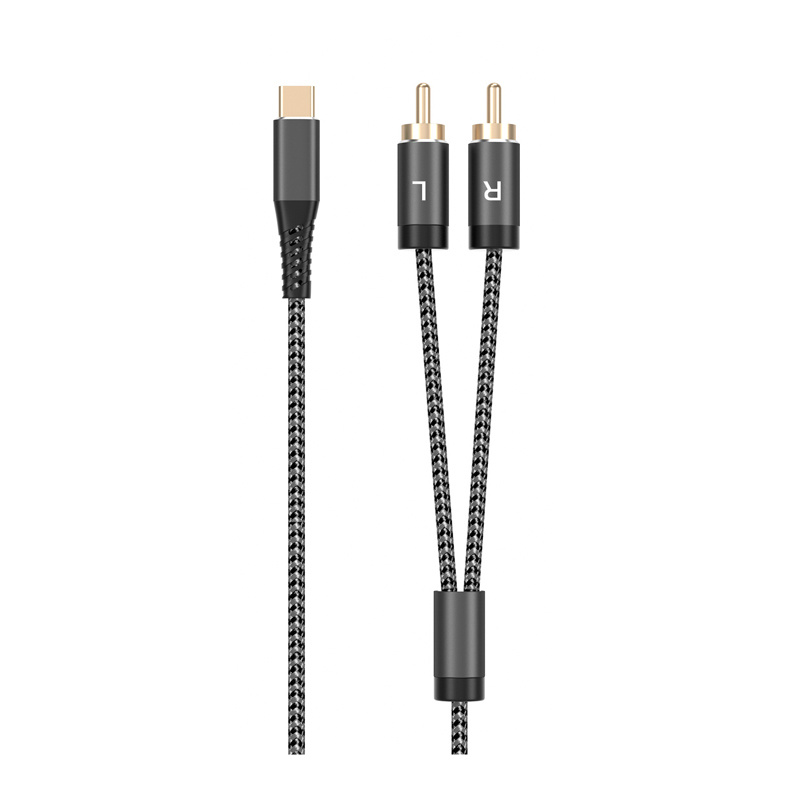 USB-C to 2RCA (수) 케이블