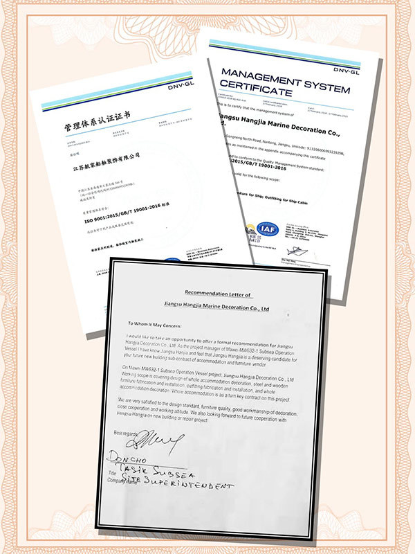 Management System Certification Certificate