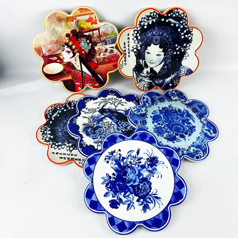 Plum ceramic placemat table mat unit price$0.29