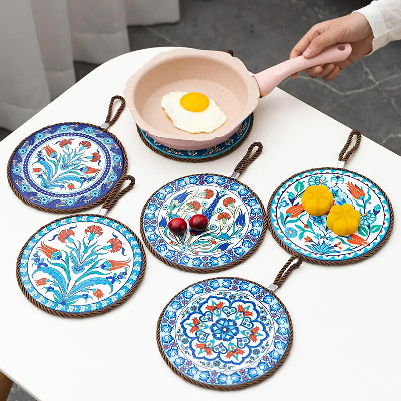 16 round ceramic table mats placemat place mats pot pads newcomer price$0.78