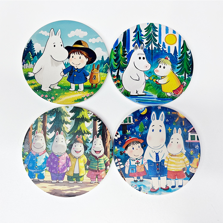 Comic book style coaster set factory wholesale unit price$0.28