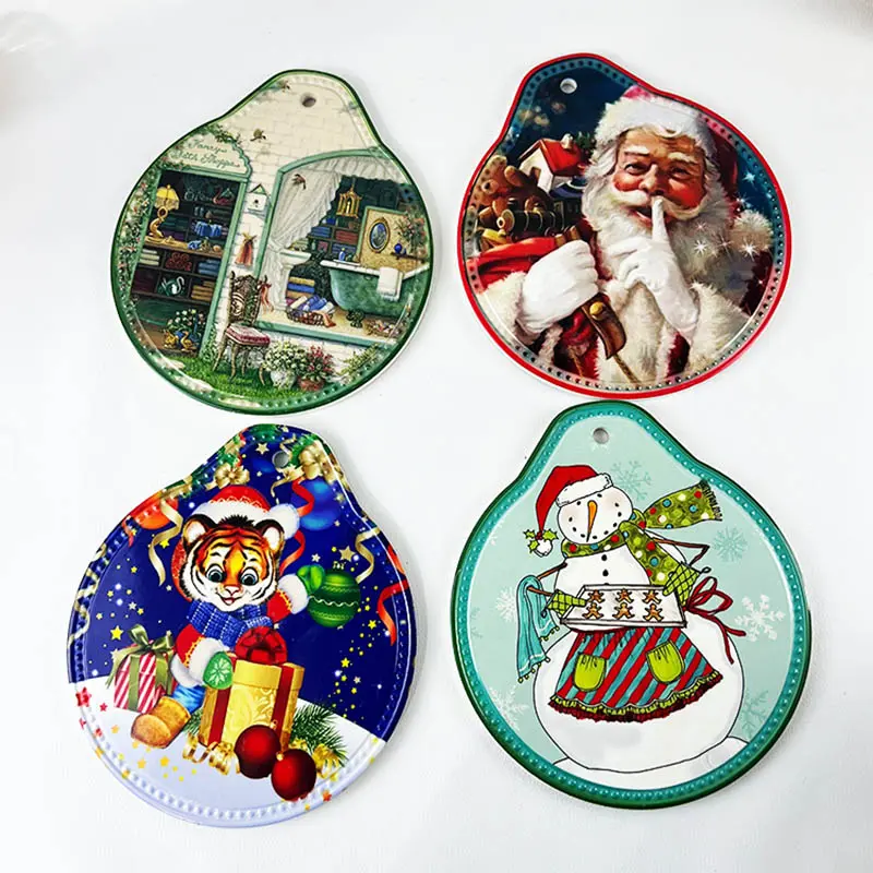 Ceramic customizable can be added to hook water spoon shape sublimation printed placemat wholesale unit price$0.35