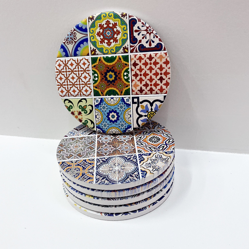 Circular ceramic coasters with nine chambersunit price￥0.29