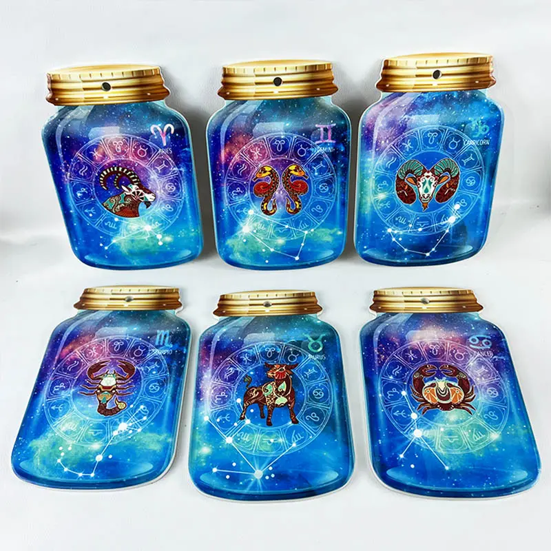 Bottle shape ceramics can be customized sublimated printed pattern coasters wholesale unit price$0.28