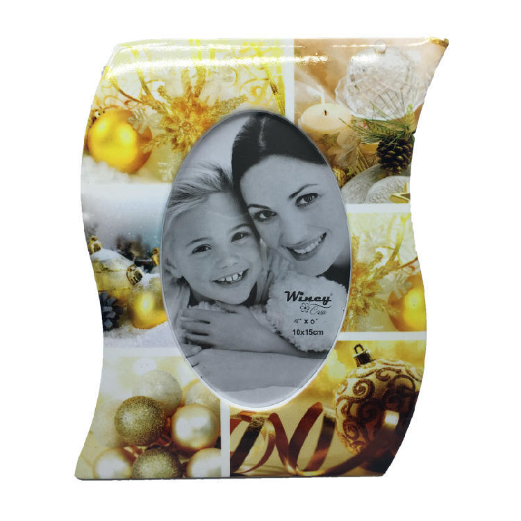 Custom printed art design home decor ceramic stand picture photo frames unit price$0.78