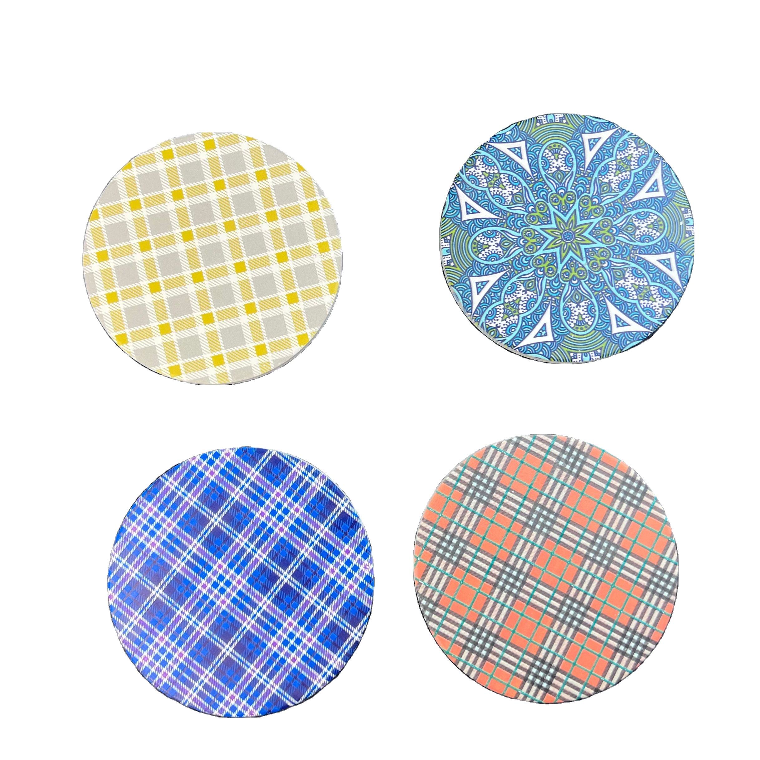 Manufacturers direct 3D printing ceramic coaster home decoration ornaments placemats drink MATS can be customized patterns unit price$0.28