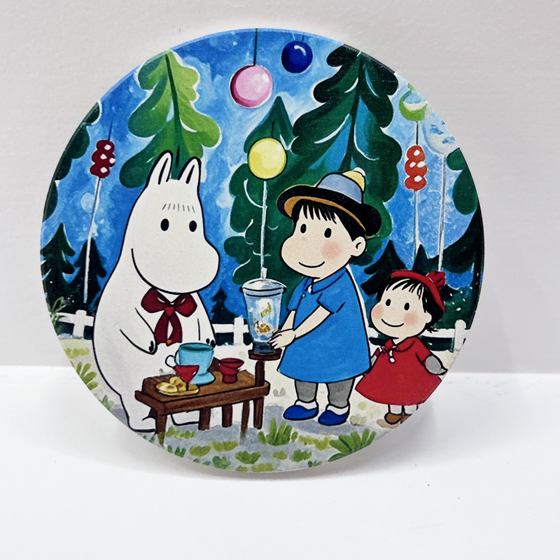Comic book style ceramics can be customized pattern coaster manufacturers wholesaleunit price$0.28