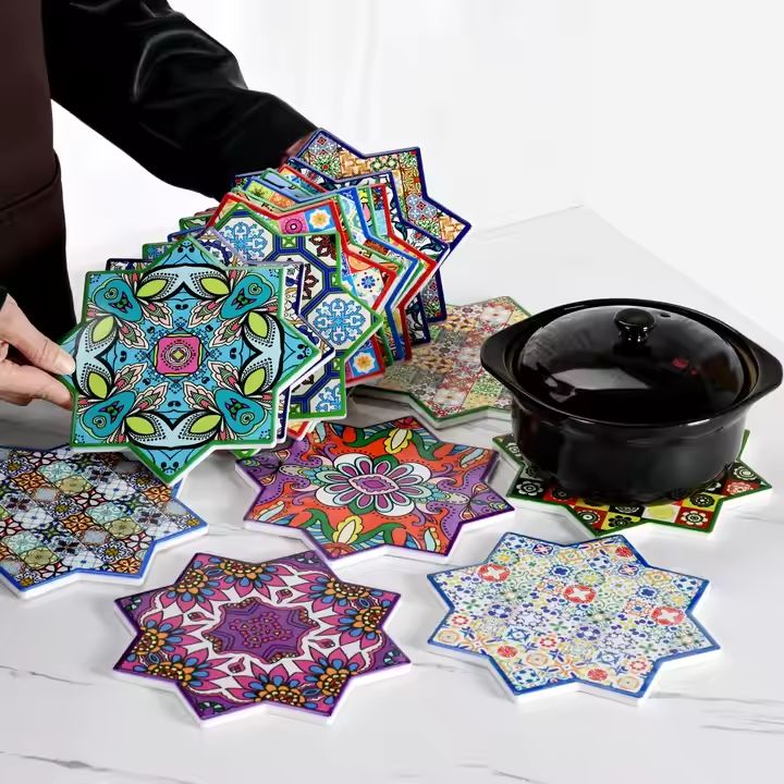 Customizable Ceramic Octagonal Coasters Factory-Direct Efficient Delivery Low-Price Discount Inquiries Contact Customer Service