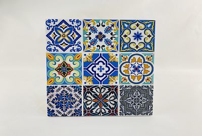 Jiugong grid ceramic placemat table mats place mats newcomer price$0.36