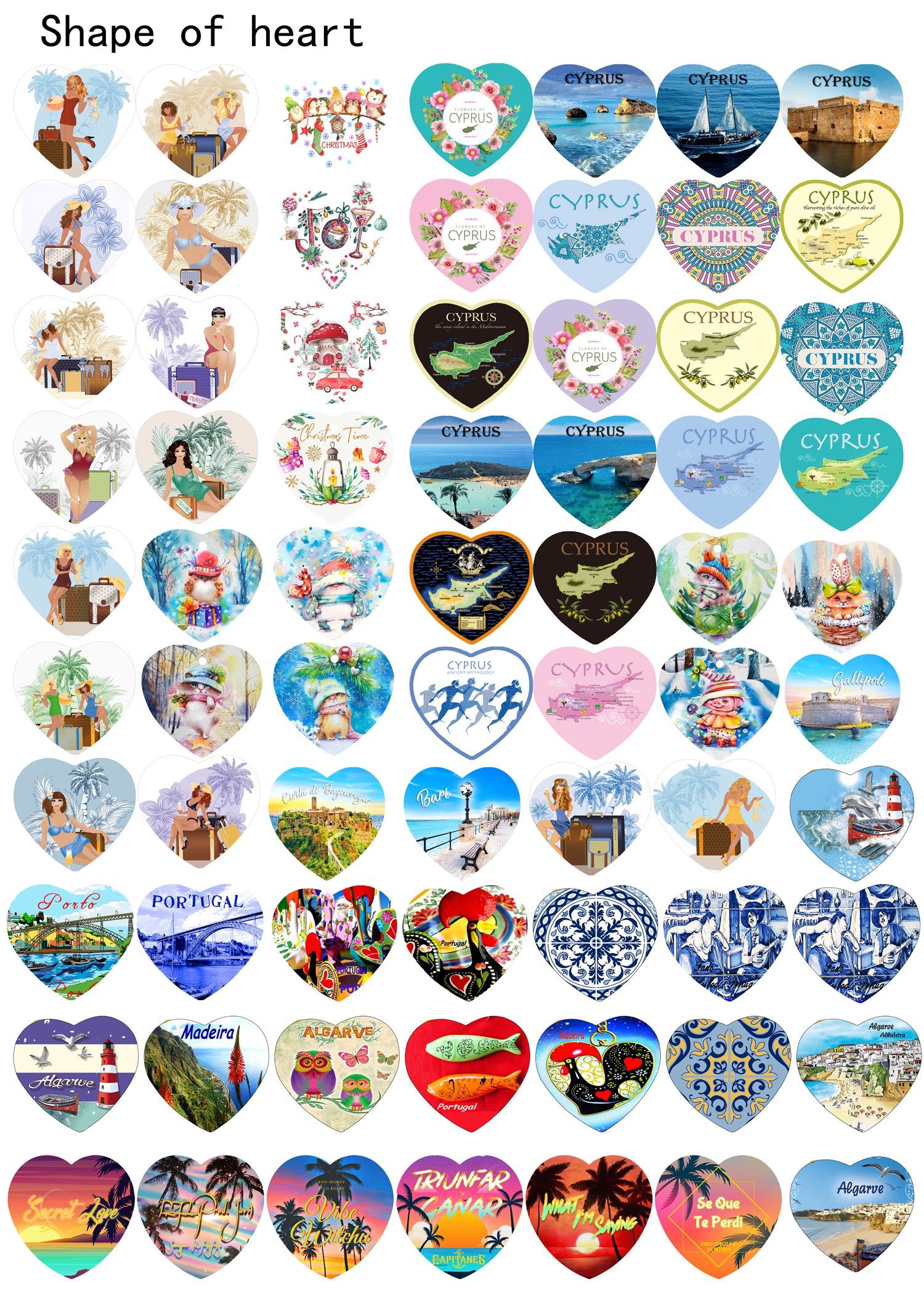 hanging ornaments Heart shape pattern selection unit price$0.23