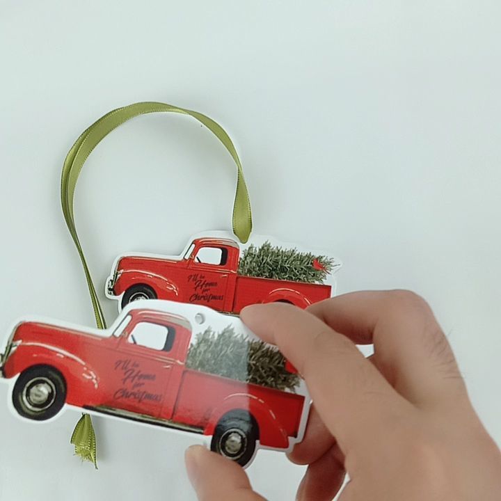 Sublimation Personalized Ceramic Christmas Ornaments uint price $0.29