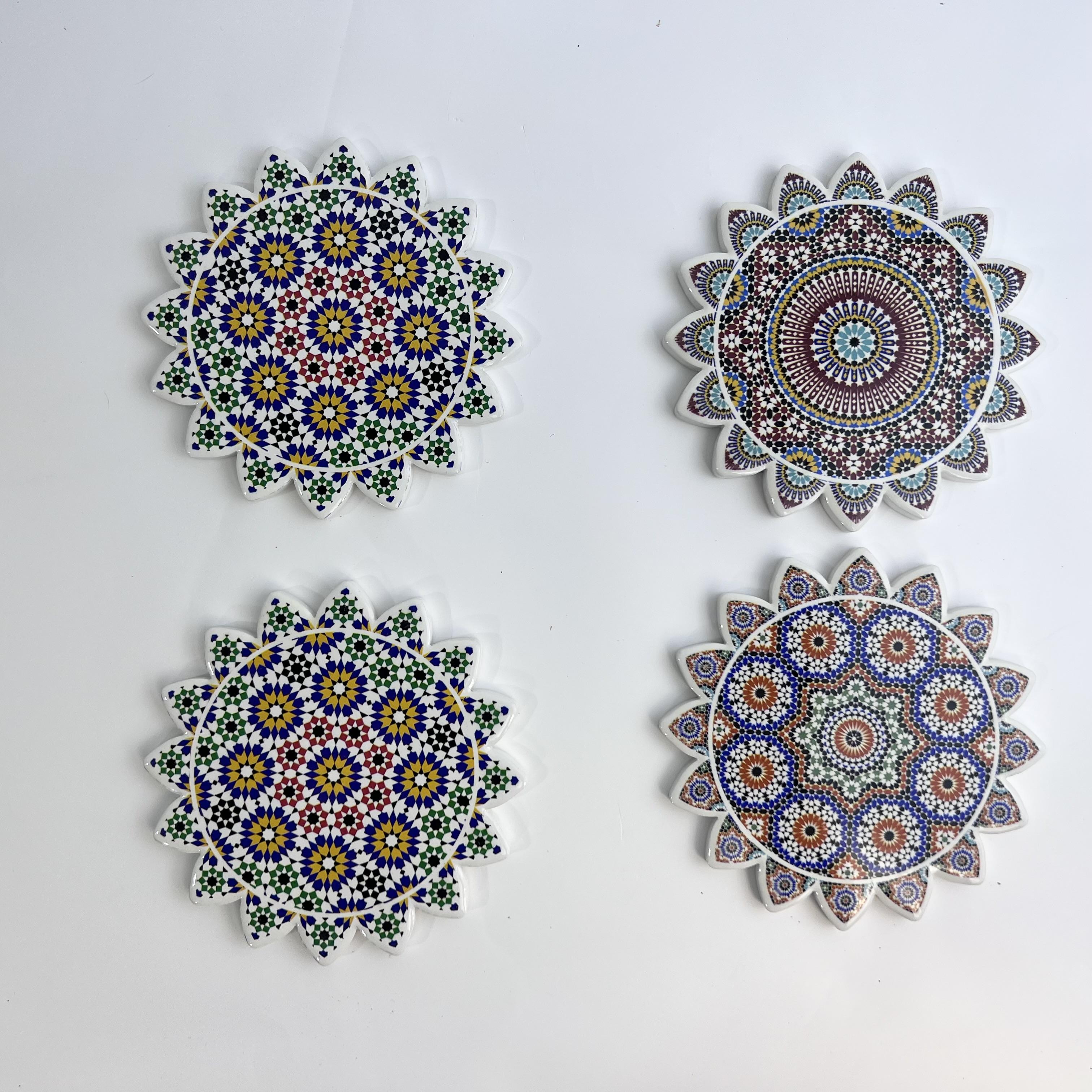 Manufacturers direct ceramic coaster home decoration decor unit price$0.28