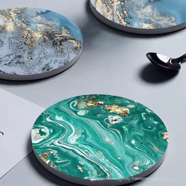 ceramic coaster Round starry sky customized and wholesale directly from the factoryUnit price$0.28Customer Service for Inquiry on Discounts