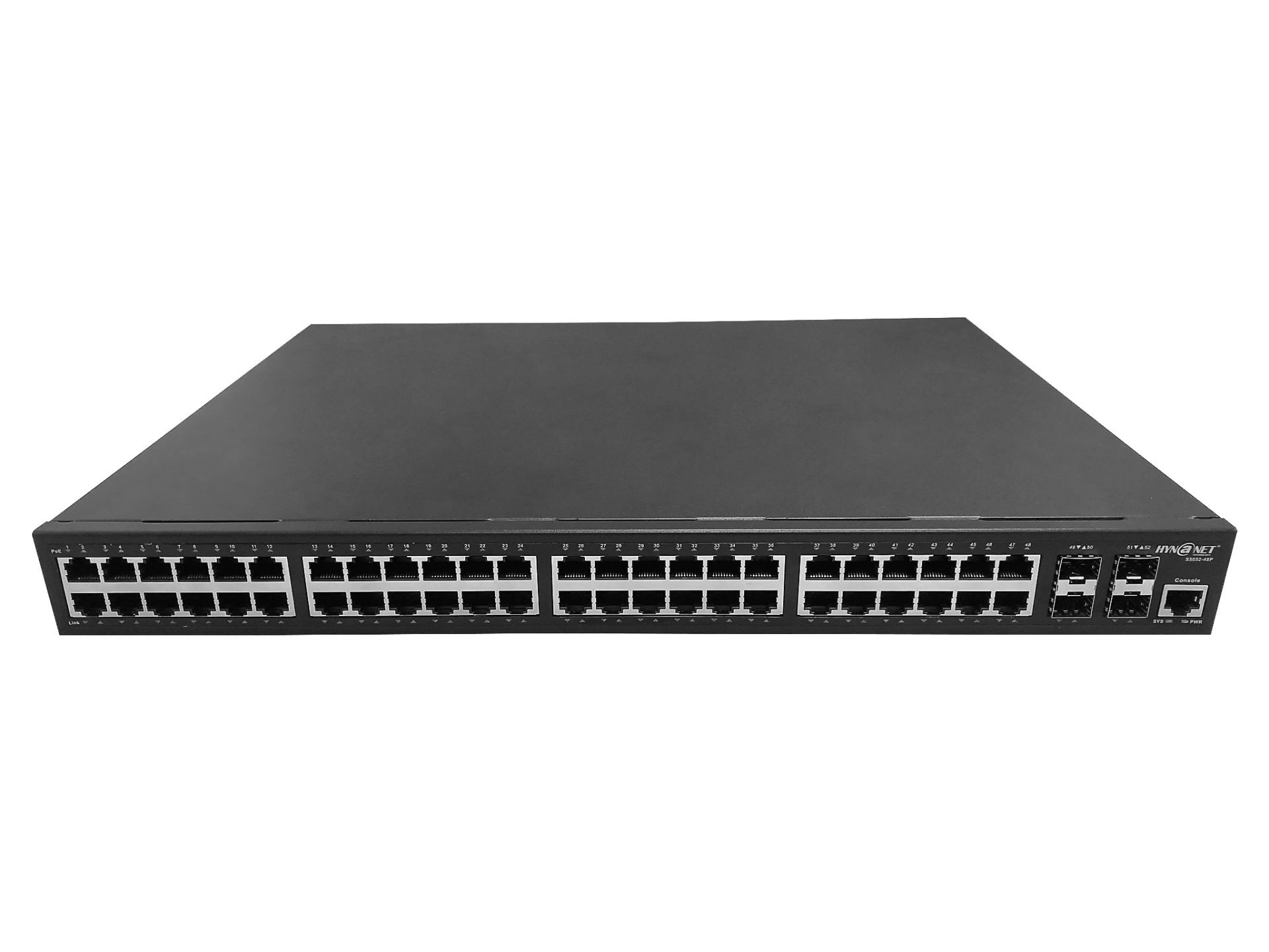 S6052-P-RPS 48 Ports L3 Managed 2.5G POE Switch with 4 10G SFP+ Uplink