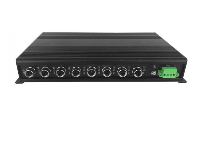 TNS4008-DC 8 Ports 2.5G M12 Connector Industrial Switch