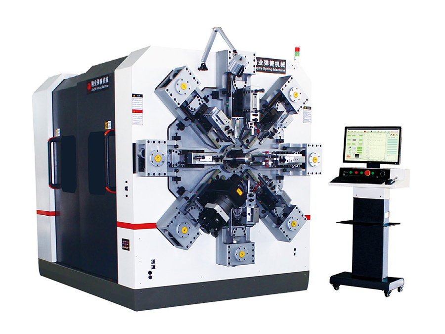 JY80-12R轉(zhuǎn)線機(jī)-十二軸多功能電腦彈簧成型機(jī)